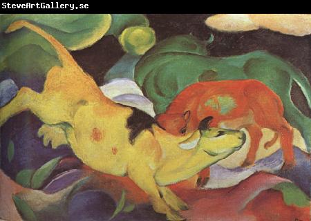 Franz Marc Cows,Yellow,Red Green (mk34)